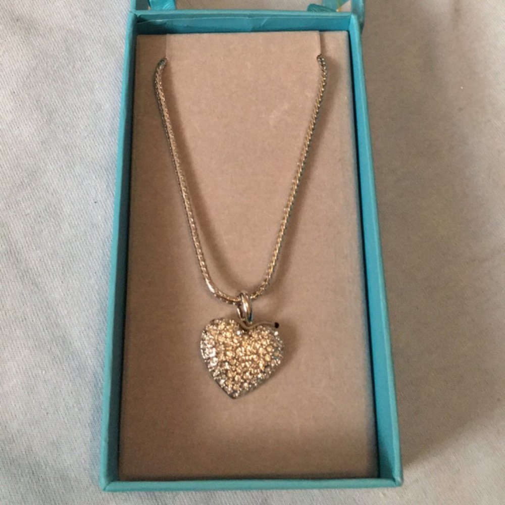 Red, Blue and White Crystal LOVE, Joy and Peace Necklaces $30 each - Picture 8 of 12